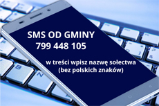 SMS od gminy - 799 448 105